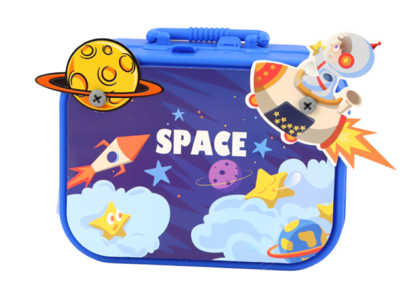 Suitcase Set DIY Puzzle Blocks Space Screwdriver 228 pieces. - Image 3