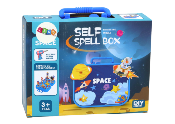 Suitcase Set DIY Puzzle Blocks Space Screwdriver 228 pieces. - Image 4