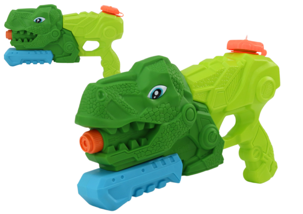 Dinosaur Water Gun 1000 ml Green Tyrannosaurus Range 7 m