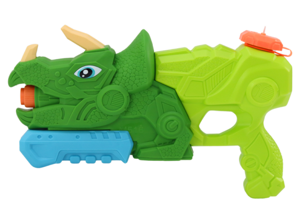 Water Gun Dinosaur Green Triceratops 1000 ml Range 7 m - Image 2