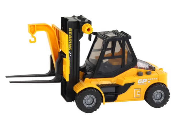 Yellow Forklift 1:16 Moving Forks Sounds Lights - Image 2