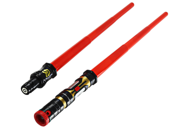 2-in-1 Space Lightsaber Retractable Blades Lights Sounds - Image 3