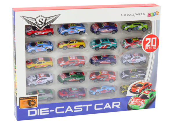 Set of Toy Cars, Spring Springs, Sports Racing Cars 1:64, 20 pcs. - Image 3