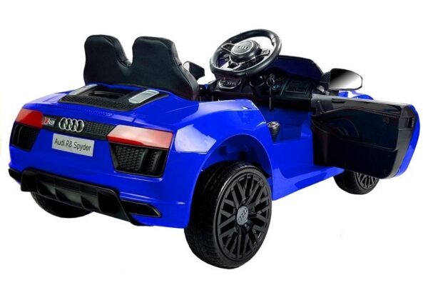 Licencirani auto na akumulator Audi R8 Spyder - plavi/lakirani - Image 11