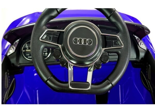 Licencirani auto na akumulator Audi R8 Spyder - plavi/lakirani - Image 4