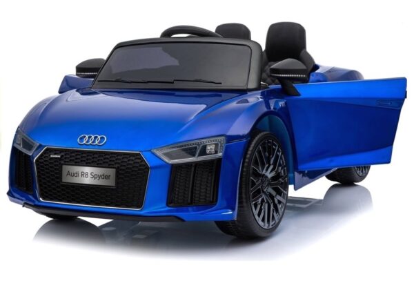 Licencirani auto na akumulator Audi R8 Spyder - plavi/lakirani - Image 5