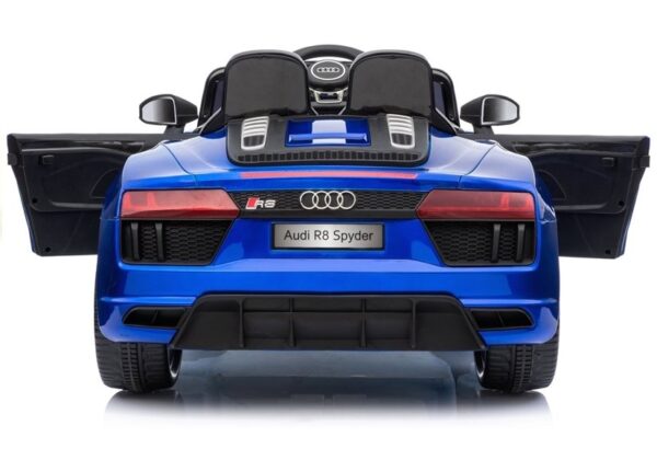 Licencirani auto na akumulator Audi R8 Spyder - plavi/lakirani - Image 6