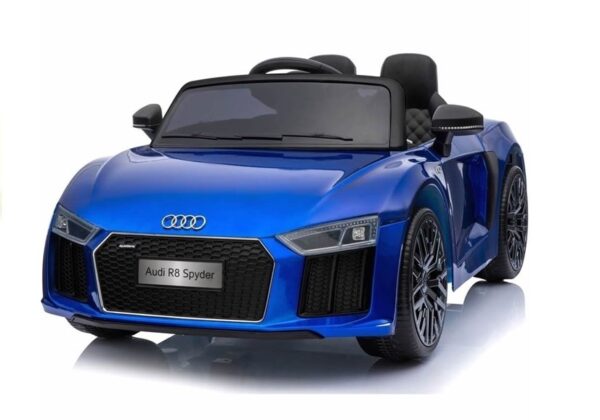 Licencirani auto na akumulator Audi R8 Spyder - plavi/lakirani