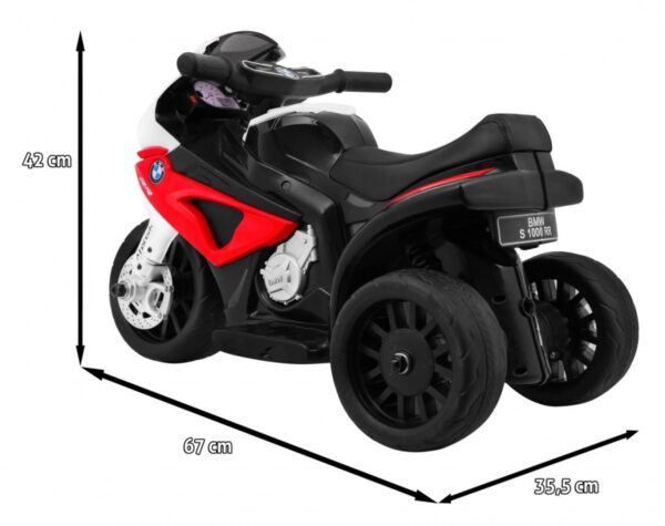 Licencirani motor na akumulator BMW S1000 RR MINI - crveni - Image 2