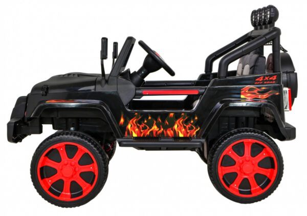 Auto na akumulator  NEW Raptor DRIFTER 4 x 4 - crni/plamen - Image 4