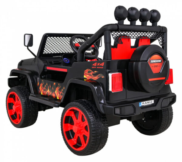 Auto na akumulator  NEW Raptor DRIFTER 4 x 4 - crni/plamen - Image 5