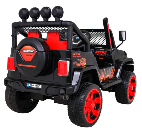 Auto na akumulator  NEW Raptor DRIFTER 4 x 4 - crni/plamen - Image 8