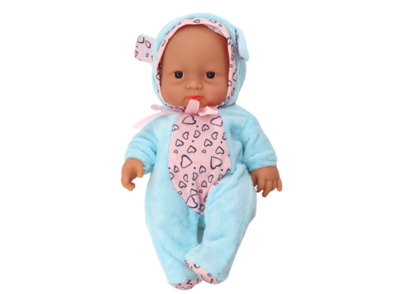 Small Baby Doll, Clothes, Hat, Bow, Ears, Blue - Image 2