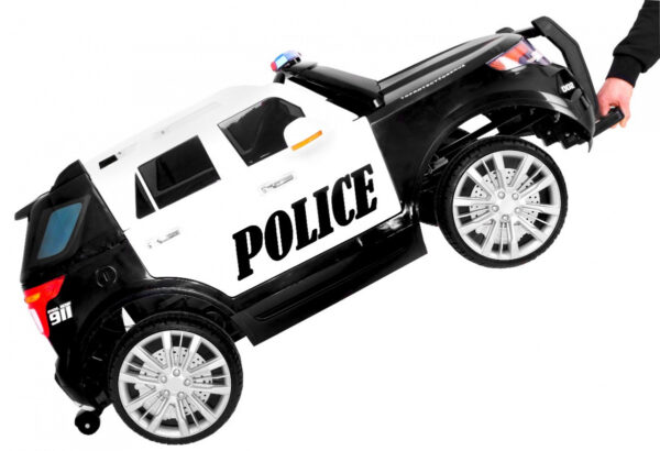 Auto na akumulator SUV Police - crni - Image 5