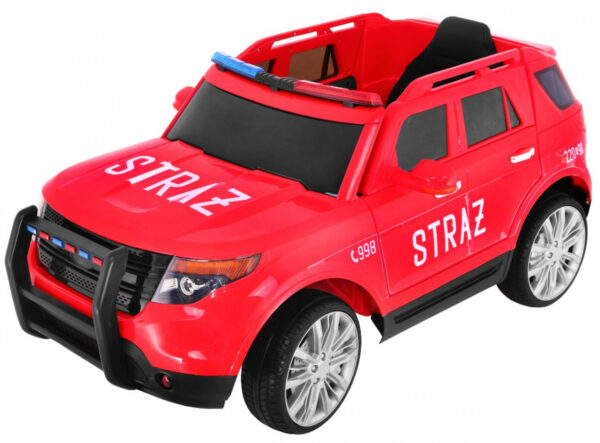 Auto na akumulator SUV Fire Truck - crveni