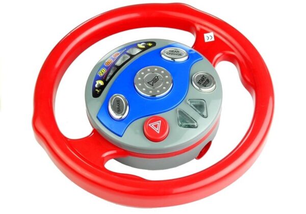 Electronic Backseat Driver Childrens Kids Realistic Steering Wheel - Image 3