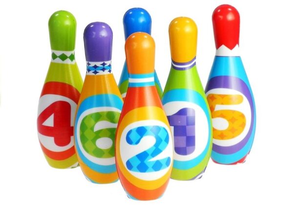 6 Foam Bowling Pins + Bowling Ball - Image 3