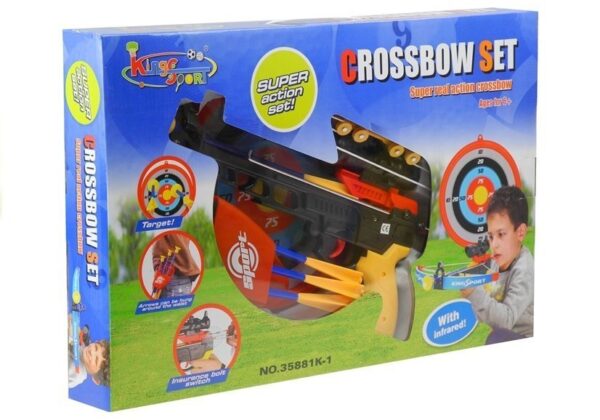 Sporty Crossbow for children with a shield and a quiver for arrows. - Image 6