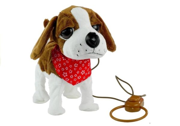 Interactive Dog On a Lead with Head-Scarf Moves Tail Sings - Image 3