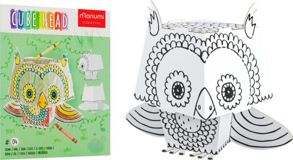 3D owl coloring book - Image 2