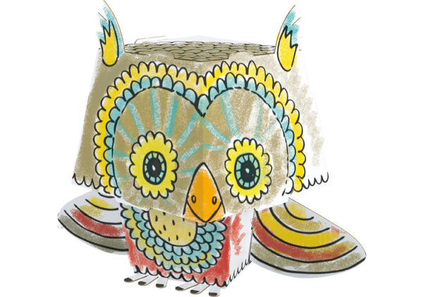 3D owl coloring book - Image 5