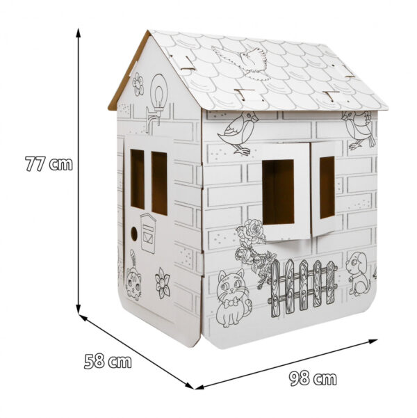 House XXL with horses 3D coloring book for children - Image 7