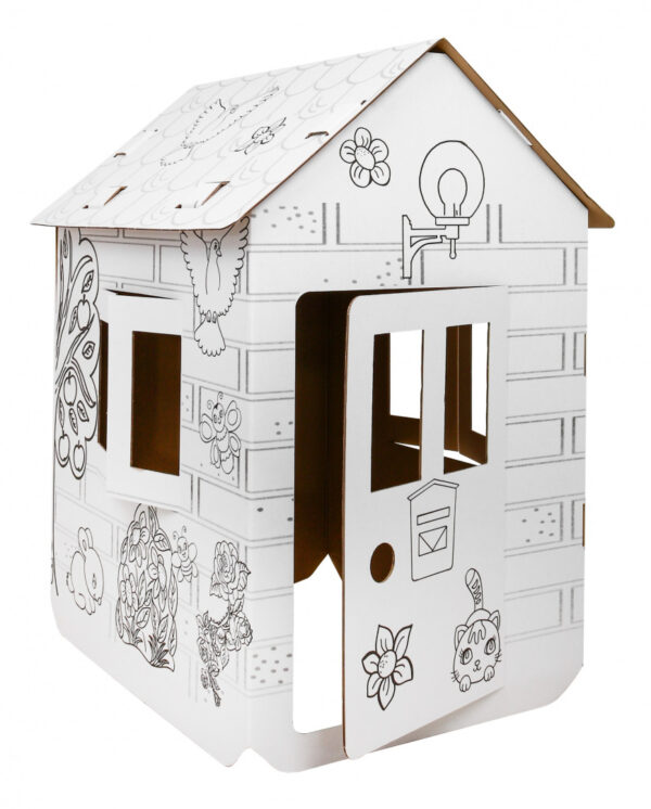 House XXL with a car 3D coloring book for children - Image 3