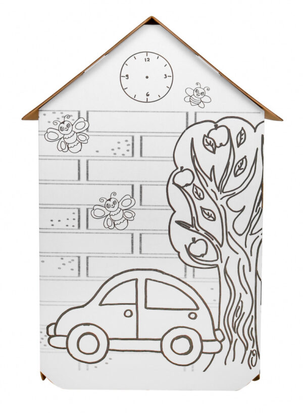 House XXL with a car 3D coloring book for children - Image 7