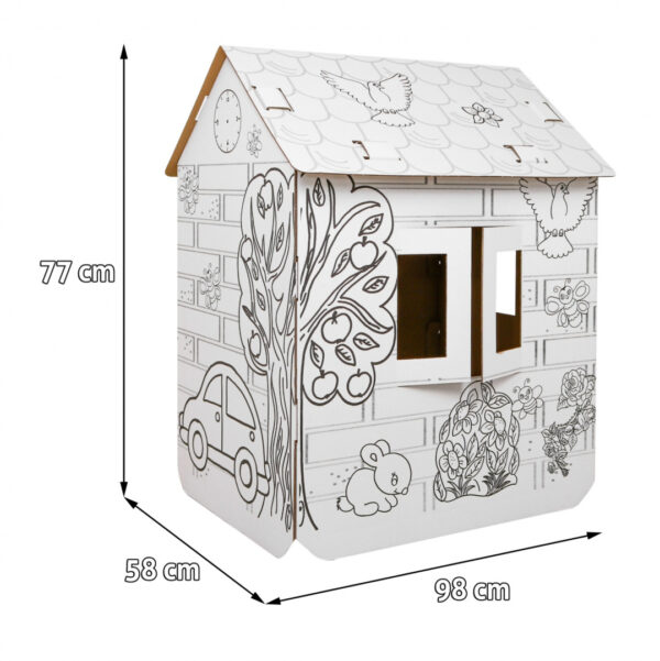 House XXL with a car 3D coloring book for children - Image 8