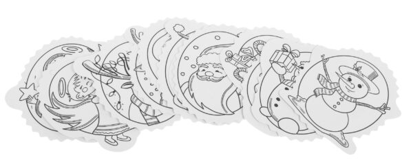 Christmas tree hangers coloring page - Image 3