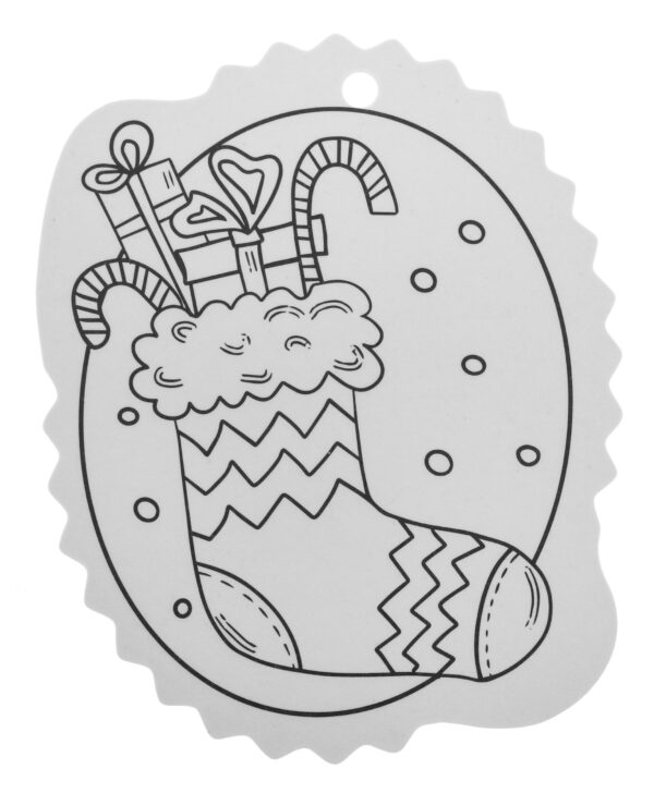 Christmas tree hangers coloring page - Image 7