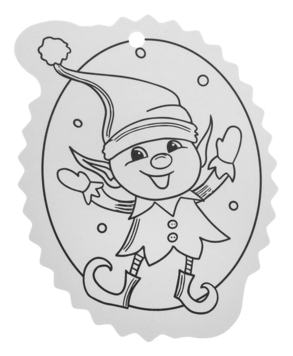 Christmas tree hangers coloring page - Image 10