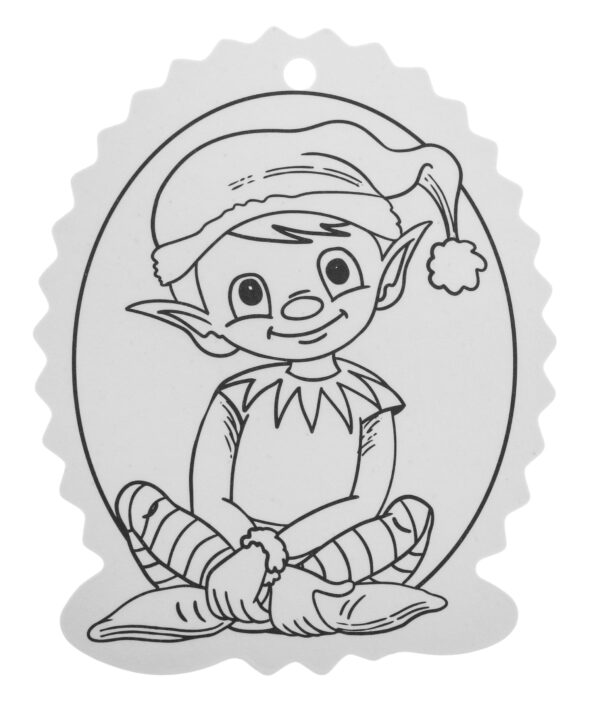 Christmas tree hangers coloring page - Image 11