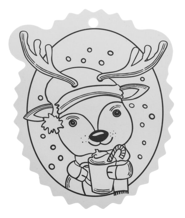 Christmas tree hangers coloring page - Image 12