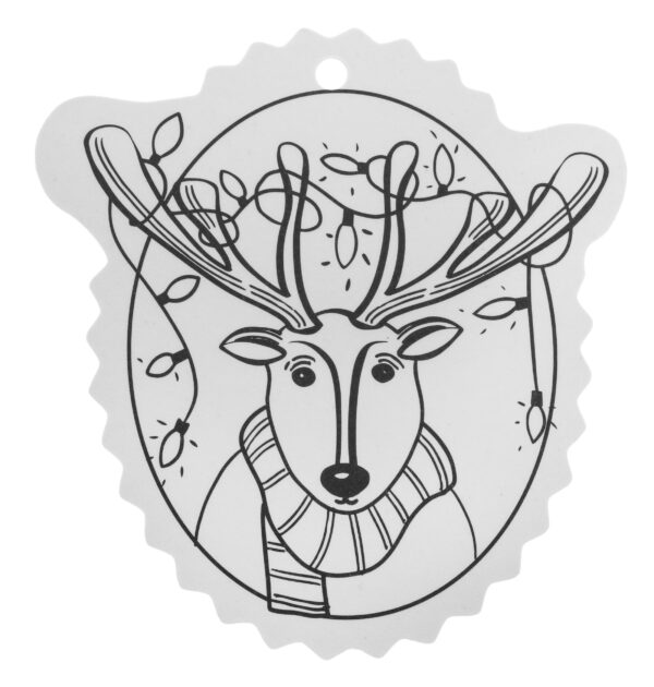 Christmas tree hangers coloring page - Image 13