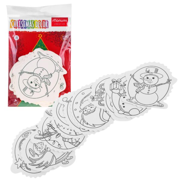 Christmas tree hangers coloring page - Image 16