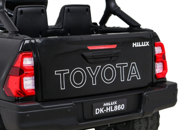 Licencirani auto na akumulator Toyota Hilux 4x4 - crni - Image 6