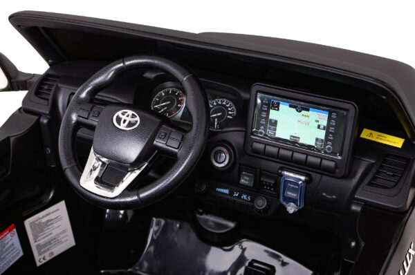 Licencirani auto na akumulator Toyota Hilux 4x4 - crni - Image 10