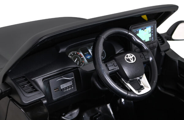 Licencirani auto na akumulator Toyota Hilux 4x4 - crni - Image 11