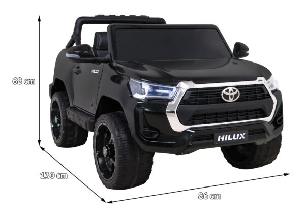 Licencirani auto na akumulator Toyota Hilux 4x4 - crni - Image 14