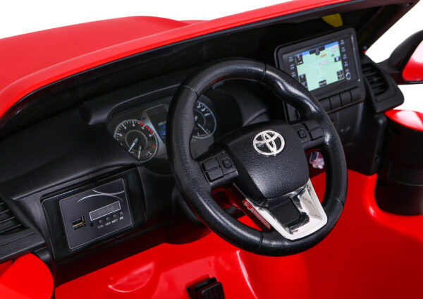 Licencirani auto na akumulator Toyota Hilux 4x4 - crveni - Image 9