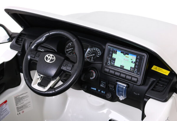 Licencirani auto na akumulator Toyota Hilux 4x4 - bijeli - Image 11