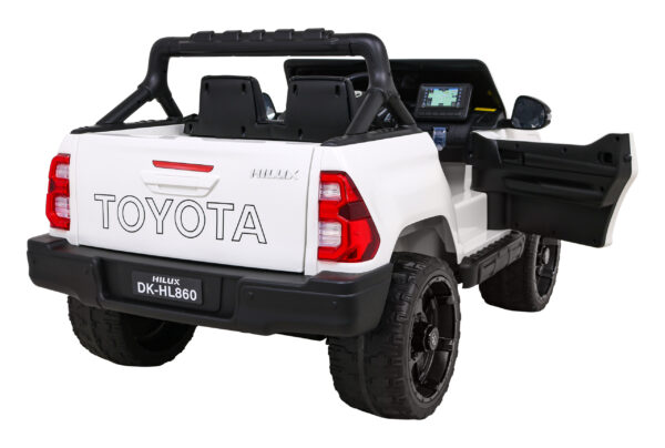 Licencirani auto na akumulator Toyota Hilux 4x4 - bijeli - Image 13