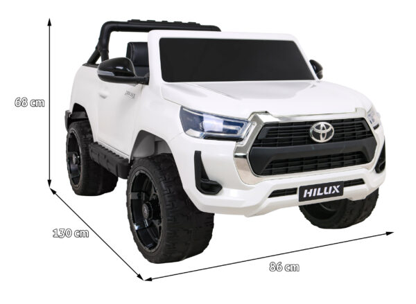 Licencirani auto na akumulator Toyota Hilux 4x4 - bijeli - Image 16