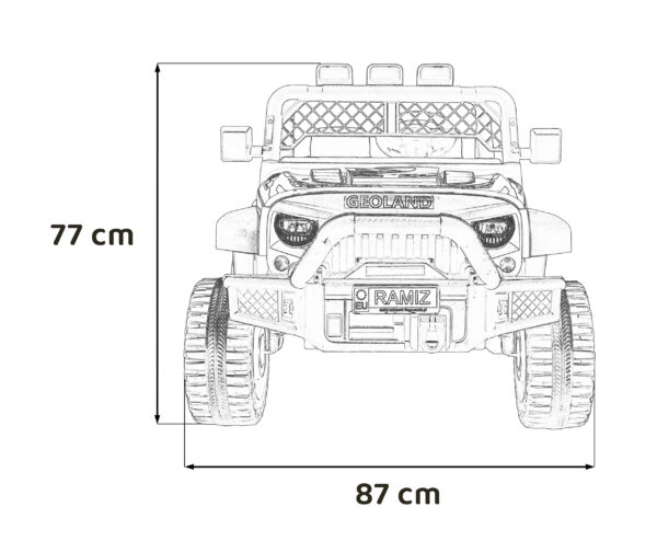 Auto na akumulator Geoland Power - dvosjed - rozi - Image 17