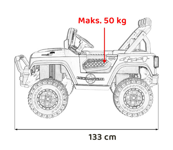 Auto na akumulator Geoland Power - dvosjed - rozi - Image 18