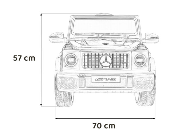 Licencirani auto na akumultor Mercedes G63 - bijeli - Image 19