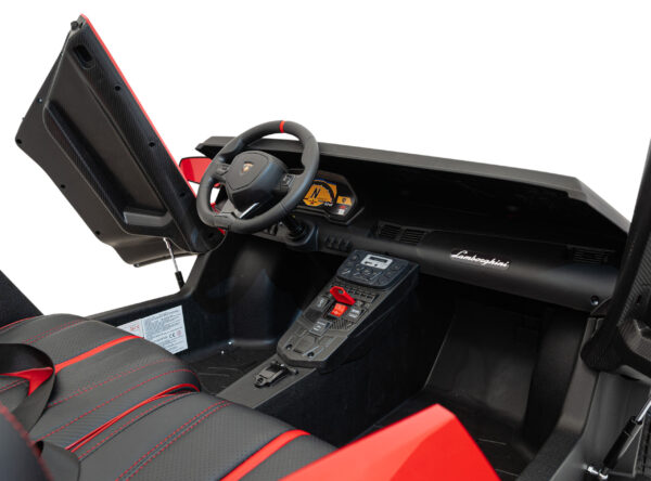 Licencirani auto na akumulator Lamborghini Aventador SV - dvosjed - crveni - Image 15