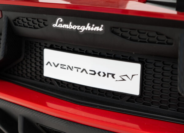 Licencirani auto na akumulator Lamborghini Aventador SV - dvosjed - crveni - Image 25