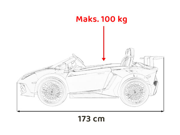 Licencirani auto na akumulator Lamborghini Aventador SV - dvosjed - crveni - Image 28